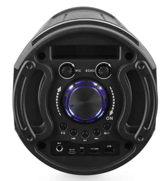 Media-Tech Boxa Portabila wireless pentru Karaoke Media-Tech FUNBOX KEG PRO MT3182 Radio FM MP3 Player Karaoke 50W RMS iluminare RGB Negru