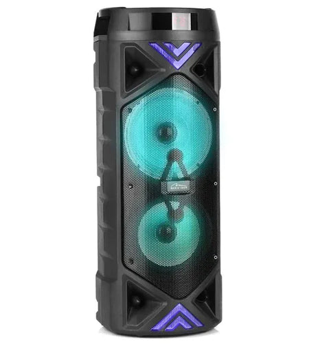 Media-Tech Boxa Portabila wireless pentru Karaoke Media-Tech FUNBOX KEG PRO MT3182 Radio FM MP3 Player Karaoke 50W RMS iluminare RGB Negru