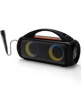 Media-Tech Boxa Portabila wireless pentru Karaoke Media-Tech POWER AUDIO PRO MT3184 Radio FM MP3 Player Karaoke 60W RMS iluminare RGB Negru