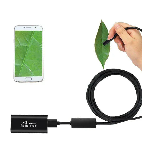Media-Tech Camera inspectie endoscop Media-Tech MT4099 5 m 6 led-uri conexiune Wi-Fi pentru Android sau PC