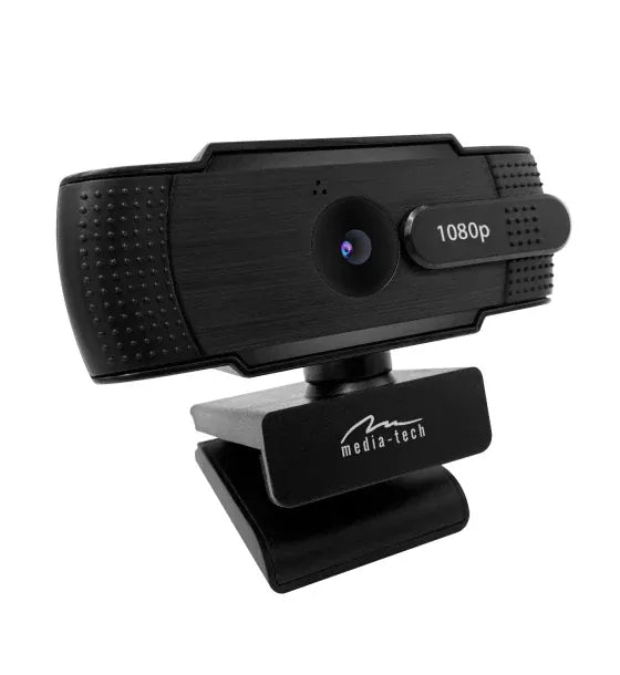 Media-Tech Camera Web optimizata pentru scoala online Media-Tech LOOK V Privacy MT4107 inregistrare FHD 1080p @30Fps senzor CMOS 13MPix USB Negru