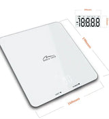 Media-Tech Cantar de bucatarie Media-Tech SMART DIET SCALE MT5544 5 Kg 1 g tara sticla securizata display LCD Alb