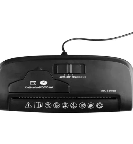 Media-Tech Distrugator de Documente Media-Tech Shredder pentru Hartie CD DVD si Carti de Vizita Negru