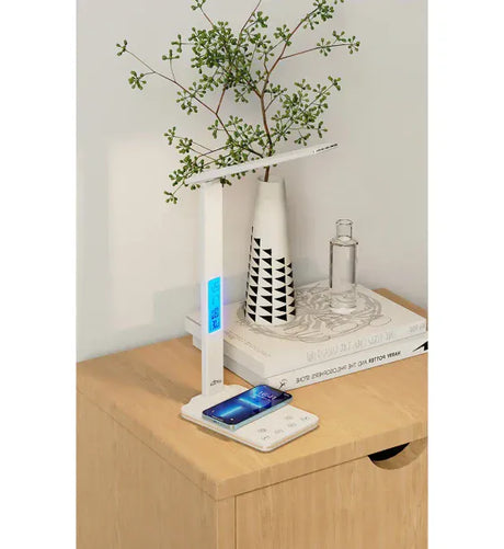 Media-Tech Lampa de birou cu led Media-Tech MT222 modul incarcare wireless pentru telefon control tactil USB lumina calda si rece