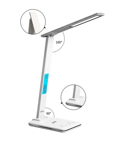 Media-Tech Lampa de birou cu led Media-Tech MT222 modul incarcare wireless pentru telefon control tactil USB lumina calda si rece