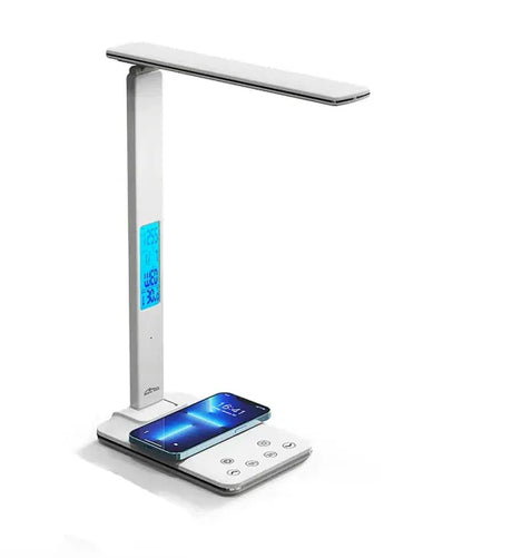 Media-Tech Lampa de birou cu led Media-Tech MT222 modul incarcare wireless pentru telefon control tactil USB lumina calda si rece