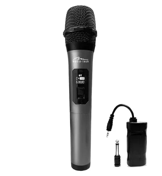 Media-Tech Microfon wireless pentru difuzoare Karaoke Media-tech MIC HERO WIRELESS MT398 negru