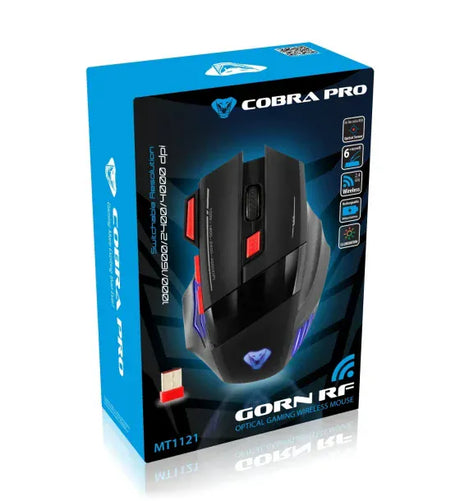 Media-Tech Mouse optic Gaming Reincarcabil Media-Tech COBRA PRO GORN RF MT1121 Wireless Iluminat Negru