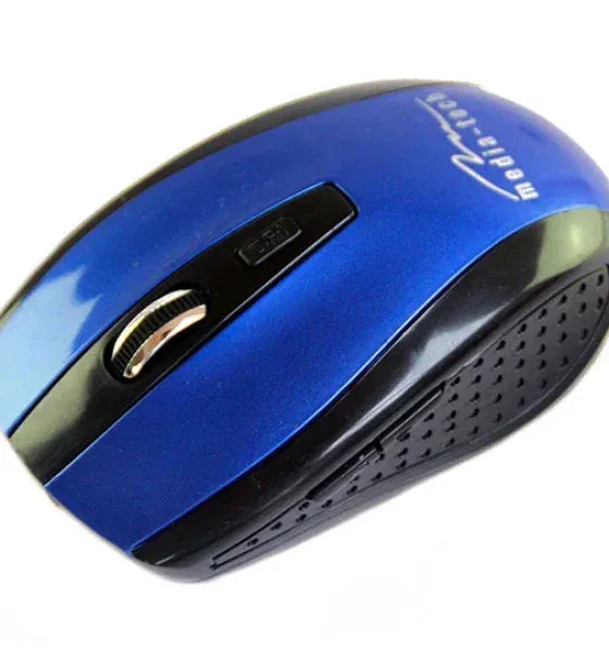 Media-Tech Mouse optic Media-Tech Wireless 24 GHz Rezolutie 1200 CPI 5 butoane Albastru/NegruMT1113B