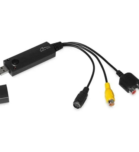 Media-Tech Placa de Captura Media-Tech MT4169 VIDEO GRABBER pentru Captura si Conversie a Semnalului Audio/Video Analog in VHS Scriere Directa pe DVD/VCD Publicare YouTube