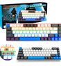 Media-Tech Short mechanical gaming keyboard 60% 68 keys RED