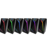 Media-Tech Sistem audio portabil pentru gaming Media-Tech COBRA PRO URION 20 MT3172 Iluminare RGB Bluetooth Negru
