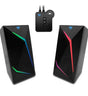 Media-Tech Sistem audio portabil pentru gaming Media-Tech COBRA PRO URION 20 MT3172 Iluminare RGB Bluetooth Negru
