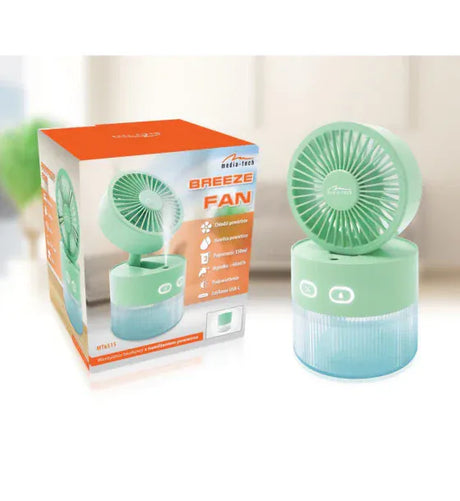 Media-Tech Umidificator de aer Media-Tech BREEZE FAN MT6515 3 viteze 2 moduri umidificator rezervor de apa