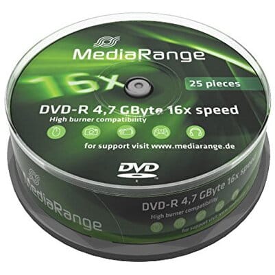 Disc DVD+R MediaRange MR408 | 4.7GB, 16x, Printabil, 25buc Spindle