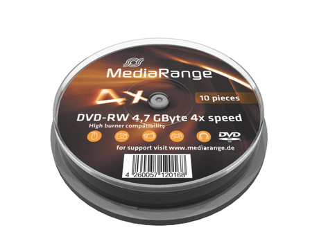 MediaRange Discuri optice (CD, DVD, Blueray) Disc DVD-R MediaRange MR450 | 4.7GB, 16x, 50buc Spindle