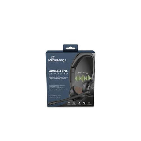 MediaRange Casti bluetooth Casti Bluetooth MediaRange MROS307 | ENC, Microfon Rotativ, BT 5.2, Negru