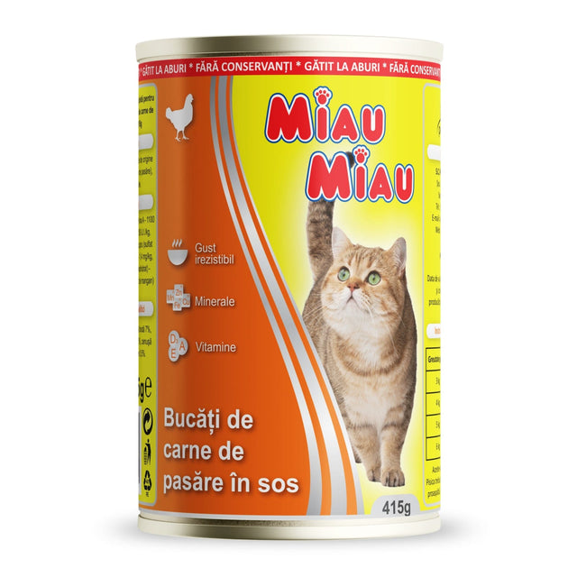 Miau Miau Hrana umeda pisici Hrană Umedă Pisici Miau Miau MF.03314 | Roșu, 5G