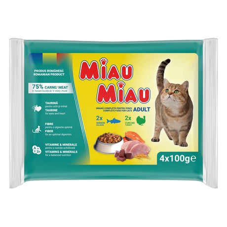 Miau Miau Hrana umeda pisici Hrană Umedă Pisici Miau Miau PF.00087 | Roșu