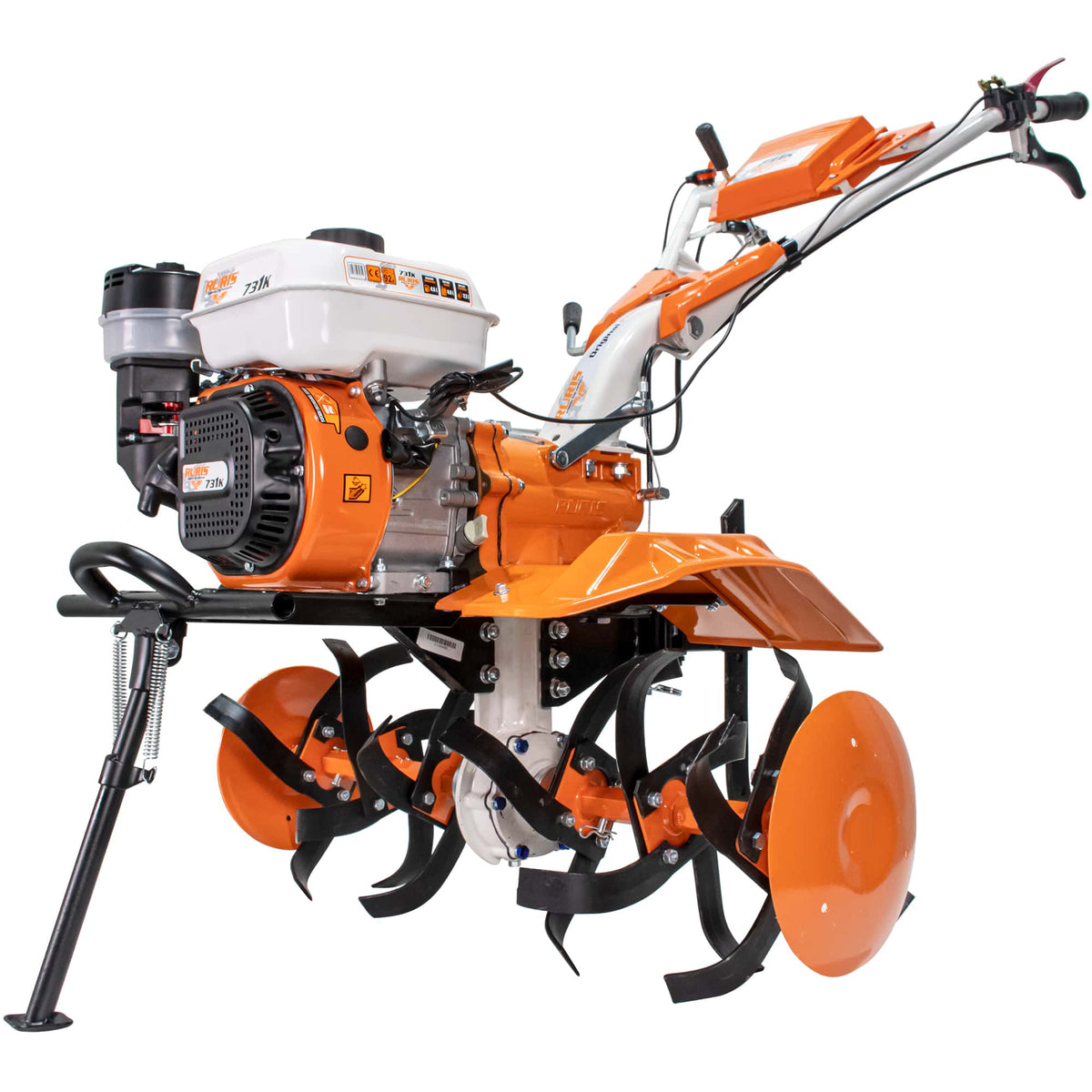 Ruris Motosapa Motosapatoare RURIS 731ACC3 + roti cauciuc 5.00-8 + rarita + plug + adaptor + dispozitiv scos cartofi + roti metalice 400 fara manicot + cultivator + remorca ruris 550s