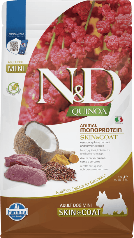 N&D Quinoa Hrana uscata caini Hrană Uscată Câini N&D Quinoa MF.10718 | 2.5kg, Roșu