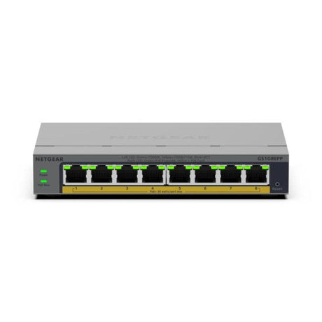 Netgear Switch Switch Netgear GS108EPP-100EUS | 8 Porturi Gigabit, Administrabil, PoE++, Carcasa Metalica