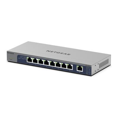 Netgear Switch Switch Netgear GS108MX-100EUS | 8 porturi, 2x Multi-Gig 10Gbps, Plug-and-Play
