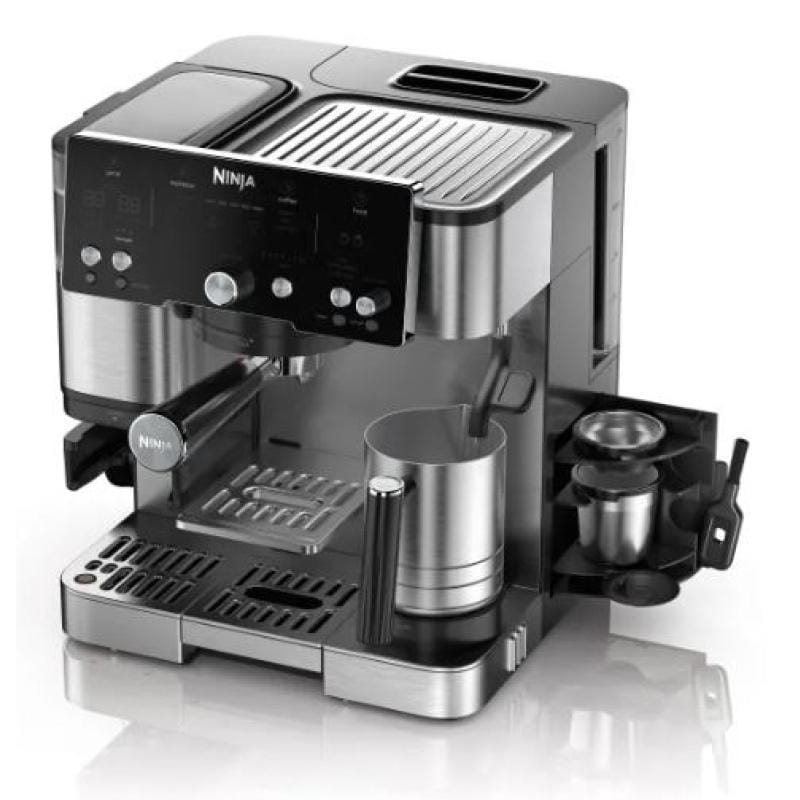 Ninja Espressor manual Espressor Ninja Luxe Essential ES501EU | Argintiu-Negru, Compact, Utilizare Zilnica