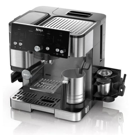 Ninja Espressor manual Espressor Ninja Luxe Essential ES501EU | Argintiu-Negru, Compact, Utilizare Zilnica