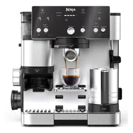 Ninja Espressor manual Espressor Ninja Luxe Essential ES501EU | Argintiu-Negru, Compact, Utilizare Zilnica