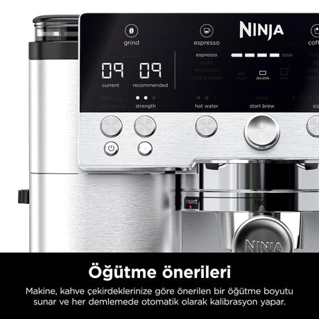 NINJA Espressor Ninja Luxe Premier ES601EU, Argintiu/Negru