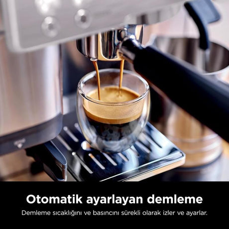 NINJA Espressor Ninja Luxe Premier ES601EU, Argintiu/Negru