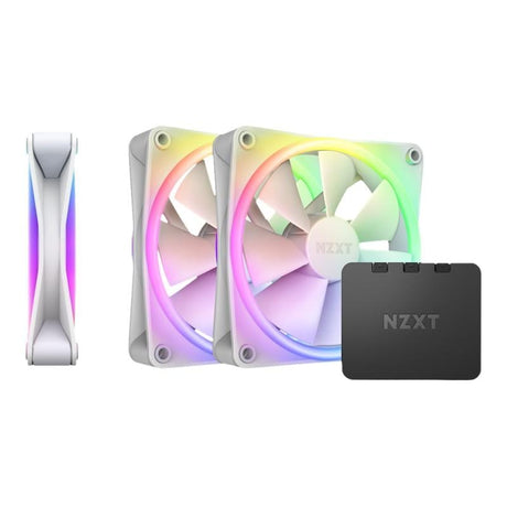 Nzxt Resigilat - Ventilatoare PC Ventilatoare NZXT F-Series RGB DUO RF-D12TF-W1 | 120mm, Set 3 buc, Alb