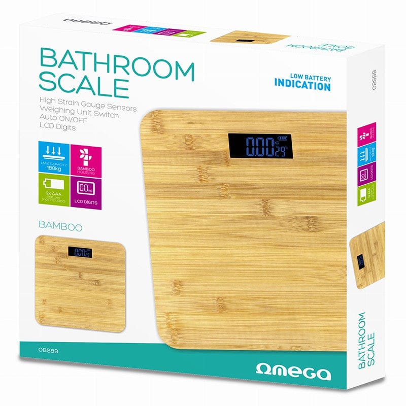 Omega Cantar baie Cantar baie Omega OBSBB | 150kg, CR2032, Roșu, Digital