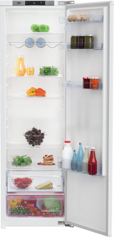 Frigider cu o usa incorporabil Beko, 309l, Clasa E, display, HarvestFresh, H 177.5, alb