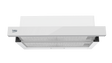 Hota de bucatarie telescopica Beko HNT63322WH, 60 cm, 3 trepte de putere, 320 mc/h, vlasa energetica B, filtru de carbon