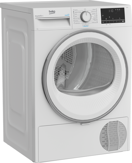 Uscator de rufe cu pompa de caldura Beko B3T67230, 7kg, Clasa  E, 15 programe, Digital Display, 84.6x59.7x54.3 (IxLxA, c