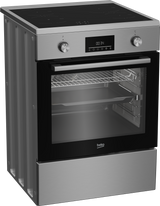 Aragaz electric Beko, Cuptor incorporabil multifunctional, 11 functii de gatire, 3D Cooking, Easy grill, LED display cu 