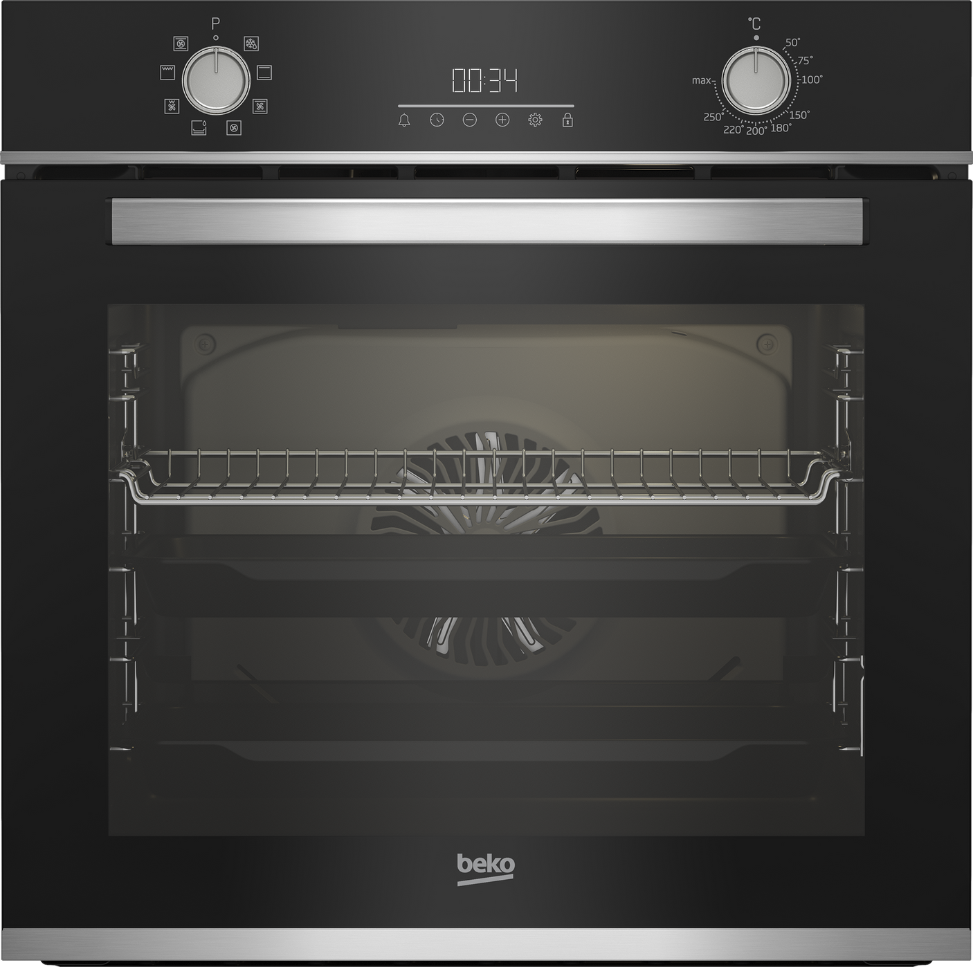 Cuptor incorporabil multifunctional Beko BBIM13300XM, 8 functii de gatire, AEROperfect™, 3D Cooking, LED display cu touc