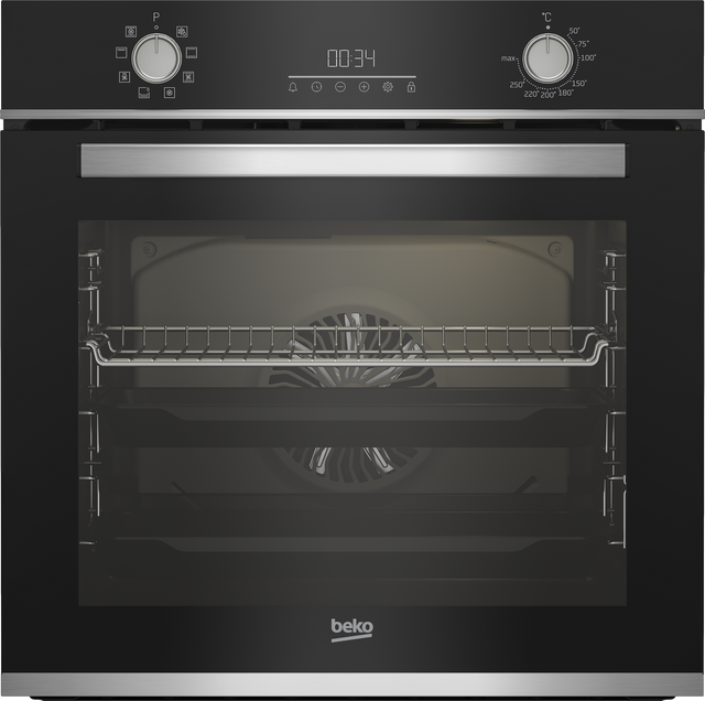 Cuptor incorporabil multifunctional Beko BBIM13300XM, 8 functii de gatire, AEROperfect™, 3D Cooking, LED display cu touc