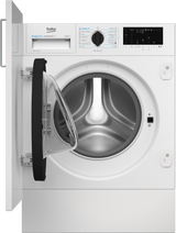 Masina de spalat rufe BI BEKO B3WBT681415W, 8kg, Clasa A, 1400RPM, Incorporabila, display D7S, 15 programe, alb, usa pia