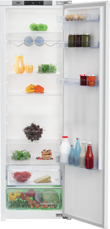 Frigider cu o usa incorporabil Beko, 309l, Clasa E, display, HarvestFresh, H 177.5, alb