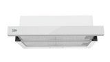 Hota de bucatarie telescopica Beko HNT63322WH, 60 cm, 3 trepte de putere, 320 mc/h, vlasa energetica B, filtru de carbon