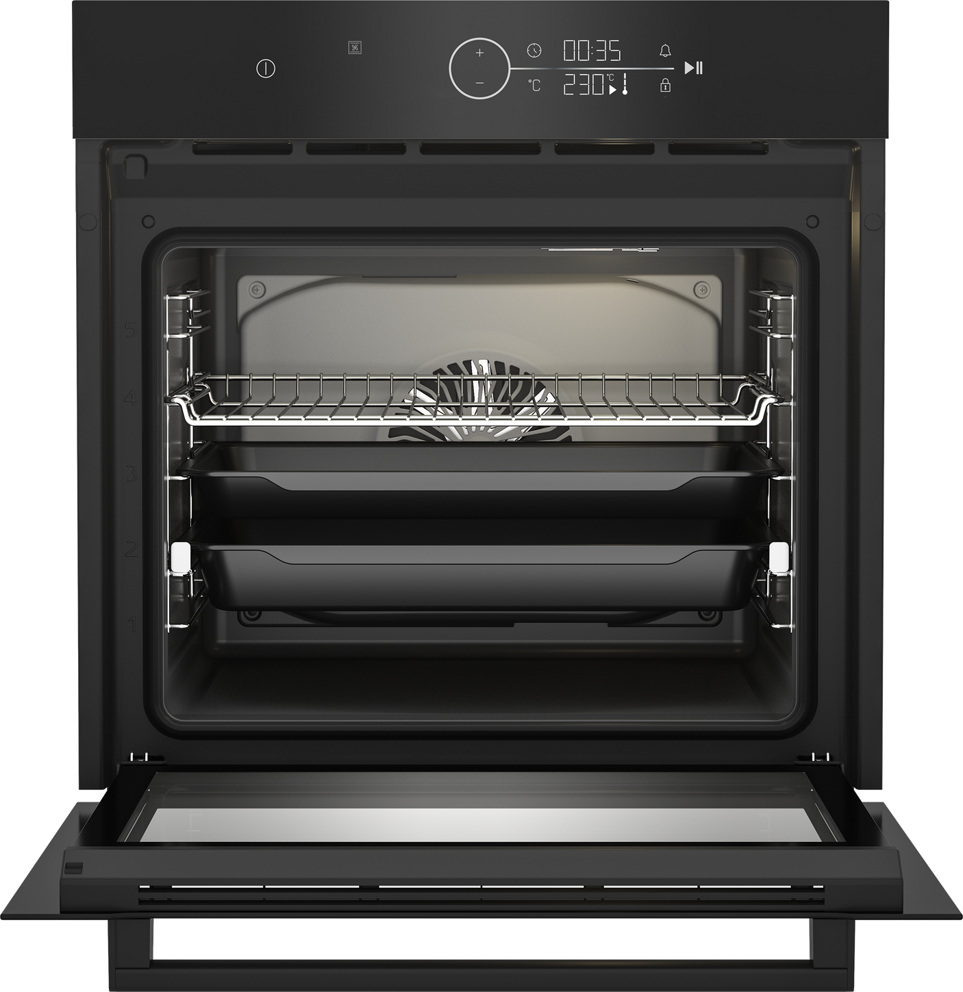 Cuptor electric Beko BBIM17401BCS, 72l, Clasa A++, 13 functii, AEROperfect, Autocuratare catalitica, SoftClose door, LED