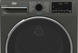 Uscator de rufe Beko B3T68239MG, 8 kg, 16 programe, Clasa E, Pompa de caldura EcoGentle™, Steamcure, RecycledDry, Outdoo