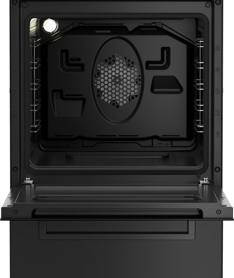 Aragaz Beko FSM52330DAON, 4 arzatoare, aprindere electrica, cuptor electric multifunctional, 8 functii de gatire, grill 