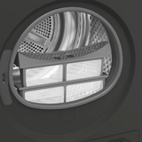Uscator de rufe Beko B3T68239MG, 8 kg, 16 programe, Clasa E, Pompa de caldura EcoGentle™, Steamcure, RecycledDry, Outdoo