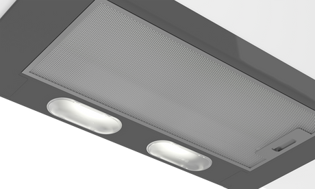 Hota de bucatarie telescopica 60 cm, 3 trepte de putere,iluminare LED 2x4W, 300 mc/h, clasa energetica D, filtru de carb