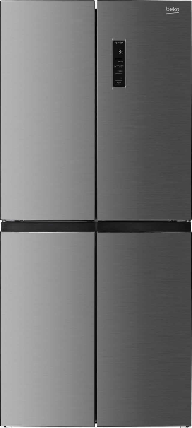 Side by side Beko GNO46623XPN, 4 usi, tehnologie racire  NeoFrost,  466 L, Clasa D, afisaj electronic, control Touch, Ha