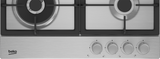 Plita gaz, control butoane frontal, 3 arzatoare + 1 wok, siguranta plita, aprindere integrata, arzatoare cu eficienta ri